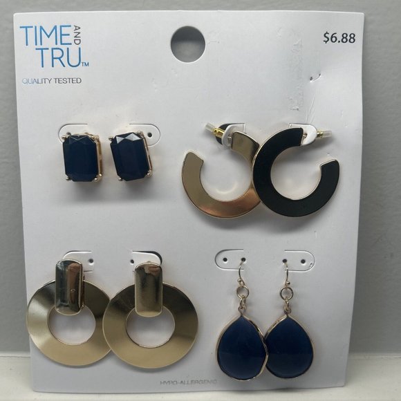 Time and True Hypo Allergenic Earring set - Picture 1 of 5